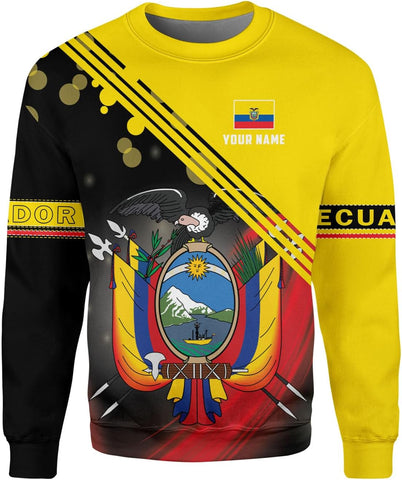 Mostprints Personalized Name Ecuador Shirt 3D, Ecuador Ecuadorian Flag Pride Gift T-Shirt, Ecuador Shirts for Men Women S-5XL