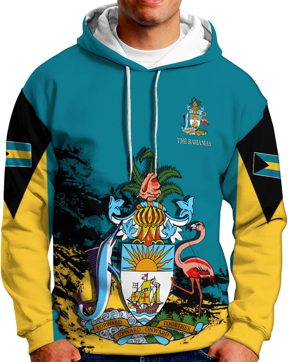 Personalized Bahamas Shirt 3D Custom Bahamas Flag Shirt for Men and Women Bahamas Pride Shirt