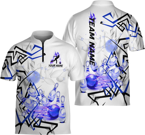 Ligthuy Personalized Bowling Jersey 3D, Bowling Shirts for Team, Bowling Shirt Unisex for Men Women, Bowling Shirts for Men