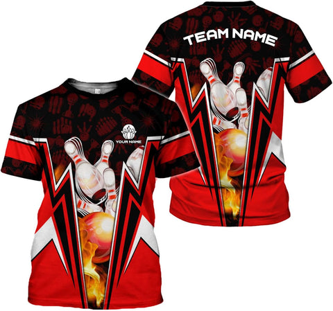 Custom Bowling Shirts, Personalized Name Bowling Shirts Unisex, Bowling Jerseys for Men & Women, Team Bowling Shirt Gift