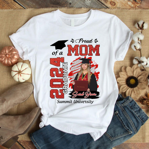 Personalized Graduation 2024 Shirt Proud Family of A Class of 2024 Graduate Class of 2024 Senior Class of 2024 Class of 2024