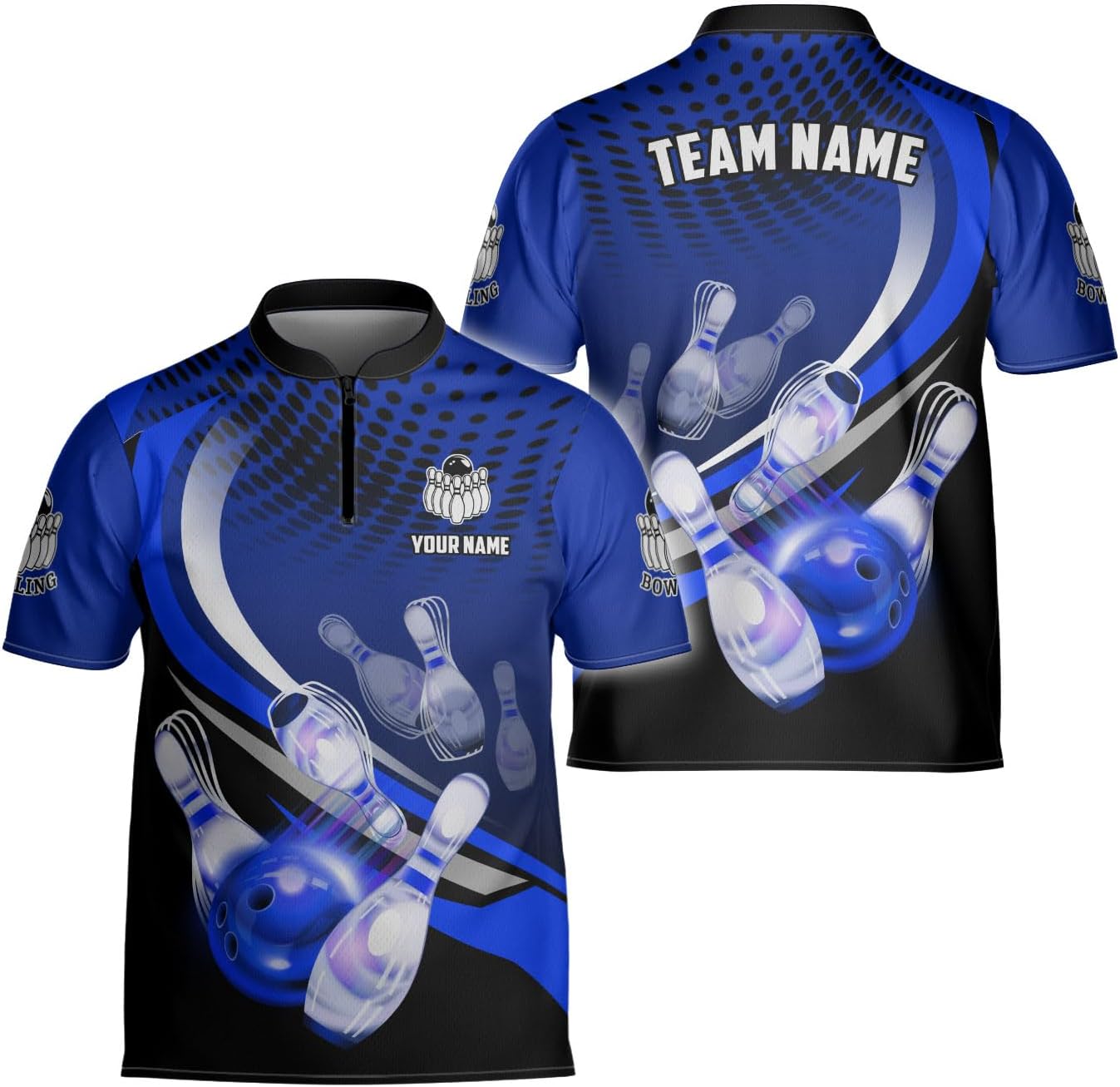 Ligthuy Personalized Bowling Jersey 3D, Bowling Shirts for Team, Bowling Shirt Unisex for Men Women, Bowling Shirts for Men 2