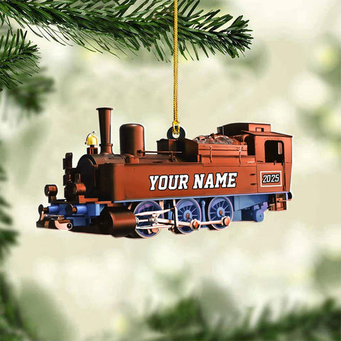 AOVL Custom Railroader Ornament 2024 Railroader Christmas Ornament Christmas Keepsake for Railroader Trainman Ornament Gifts for Railroader Railroader Keepsake Gifts for Trainman (RR12)