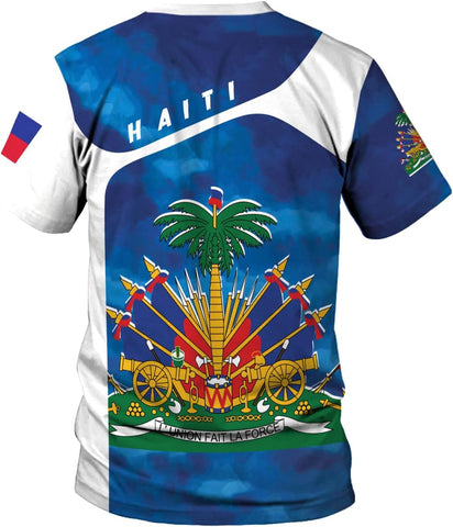 Mostprints Personalized Haiti Shirt 3D, Haitians Flag Pride Shirt, Haiti Shirts for Men & Women, Haitian Pride Tshirt S-5XL