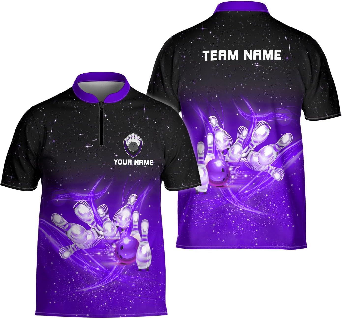 Ligthuy Personalized Bowling Jersey 3D, Bowling Shirts for Team, Bowling Shirt Unisex for Men Women, Bowling Shirts for Men