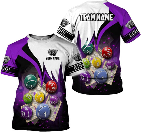 Custom Bingo Shirts for Women Bingo Lover Casino Players T-Shirt Funny Bingo Shirts Gifts Funny Bingo Player Game Lover Gift