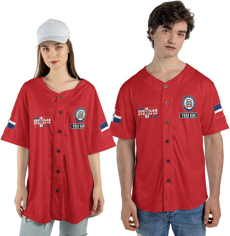 Custom Dominican Jersey for Men Dominican Baseball Jersey Dominican Baseball Jersey Dominicana Shirt Dominican Flag Jersey