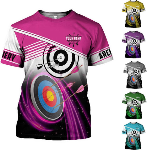 Personalized Men's Archery Shirts, Custom Name & Team Name Jerseys, S-5XL Polo Shirts