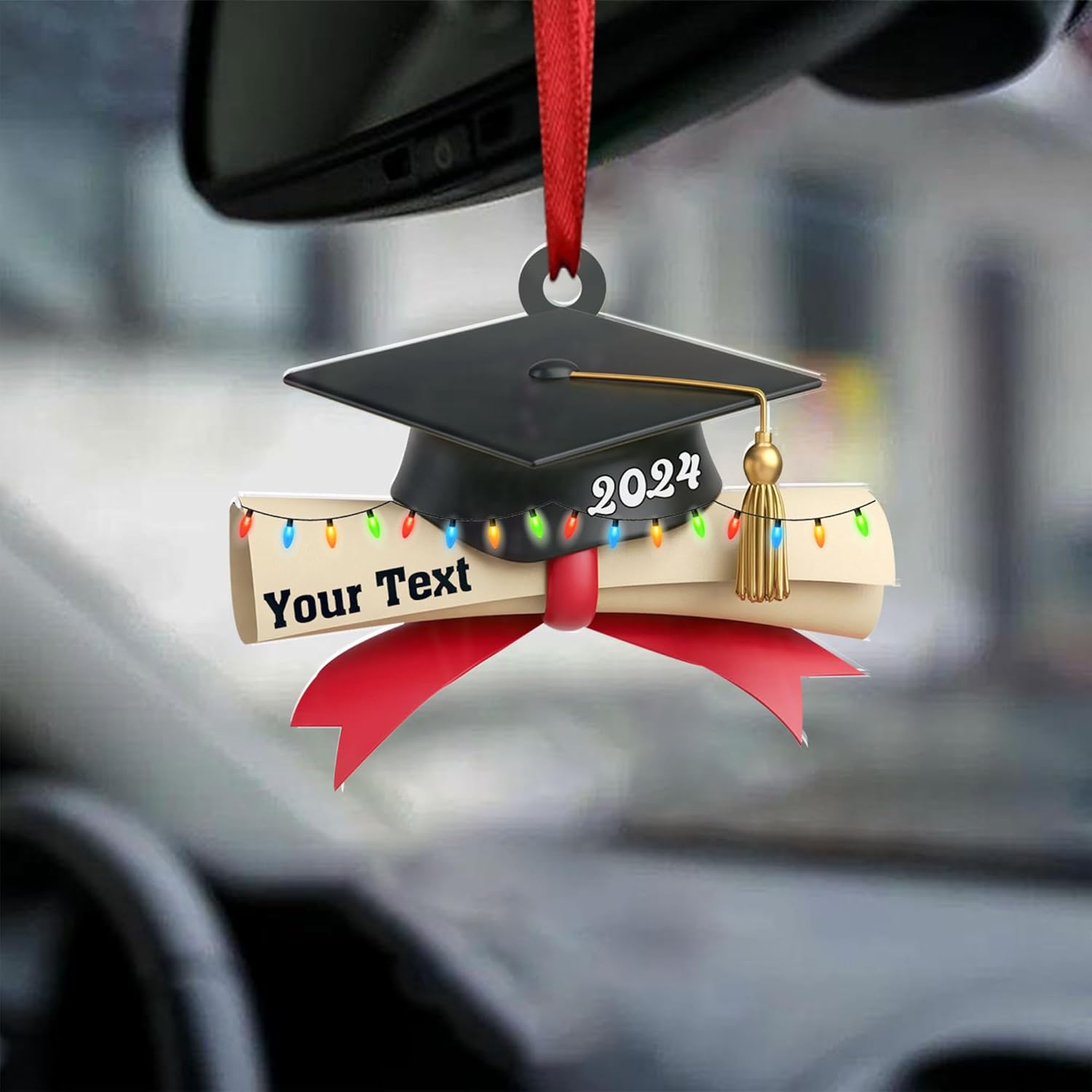 AOVL Graduation Ornament, Graduation Ornaments Class of 2023, Graduation Cap and Scroll Xmas Gift, Graduation Christmas Xmas Tree Ornaments, Gifts for Graduate, School Ornaments (HGRA5)