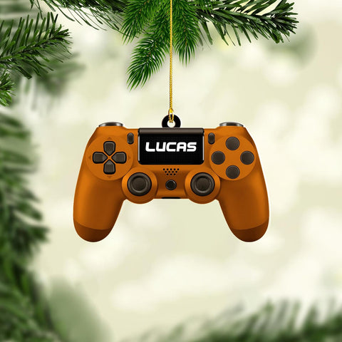 Personalized Video Game Controller Ornament, Custom Gamer Ornament Christmas Ornaments Gaming Controller Gift for Gamer, Gaming Ornaments for Christmas Tree Decorations 2D Gaming Ornaments (G5)
