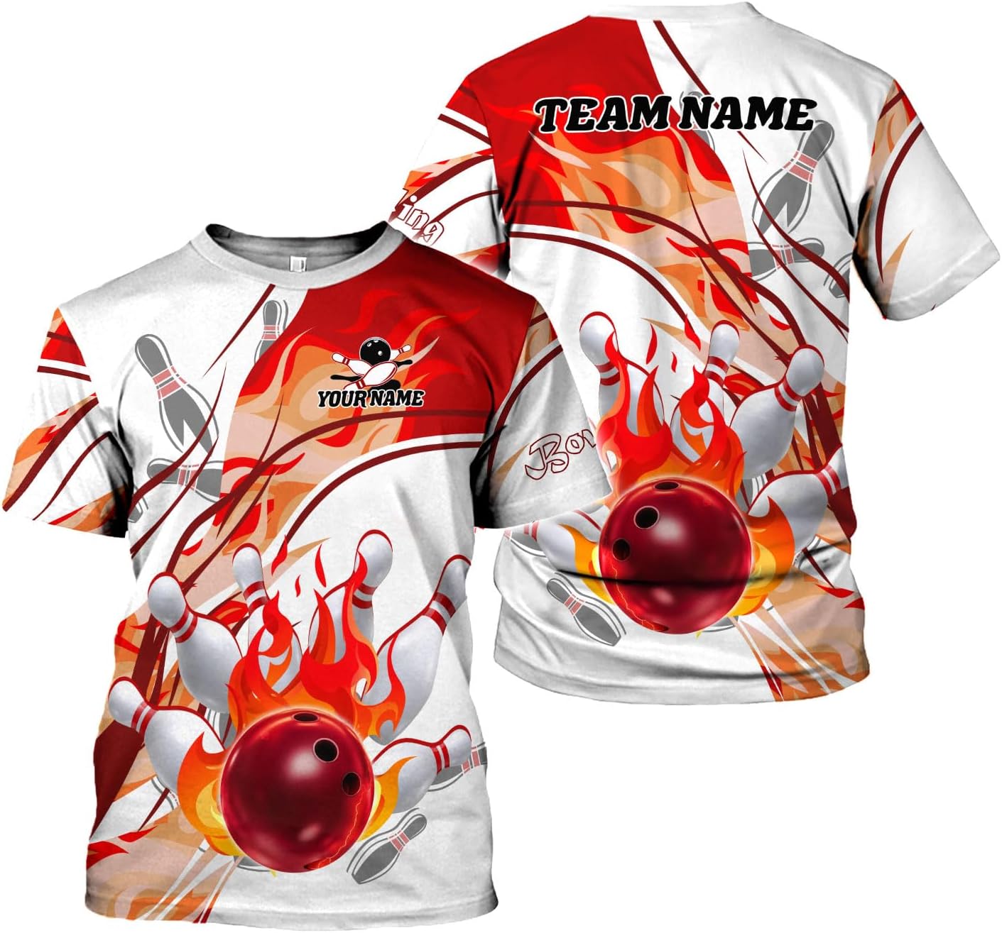 Rivelus Custom 3D Bowling Shirts Personalized for Men and Women - Unique Team Shirt & Gifts for Bowling Lovers