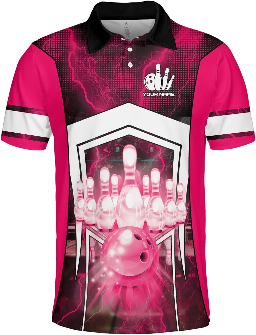 Custom Bowling Polo Shirt Personalized 3D Team Name Bowling Shirts for Men Women Jersey Unisex Bowler Short Sleeve Gift Tee