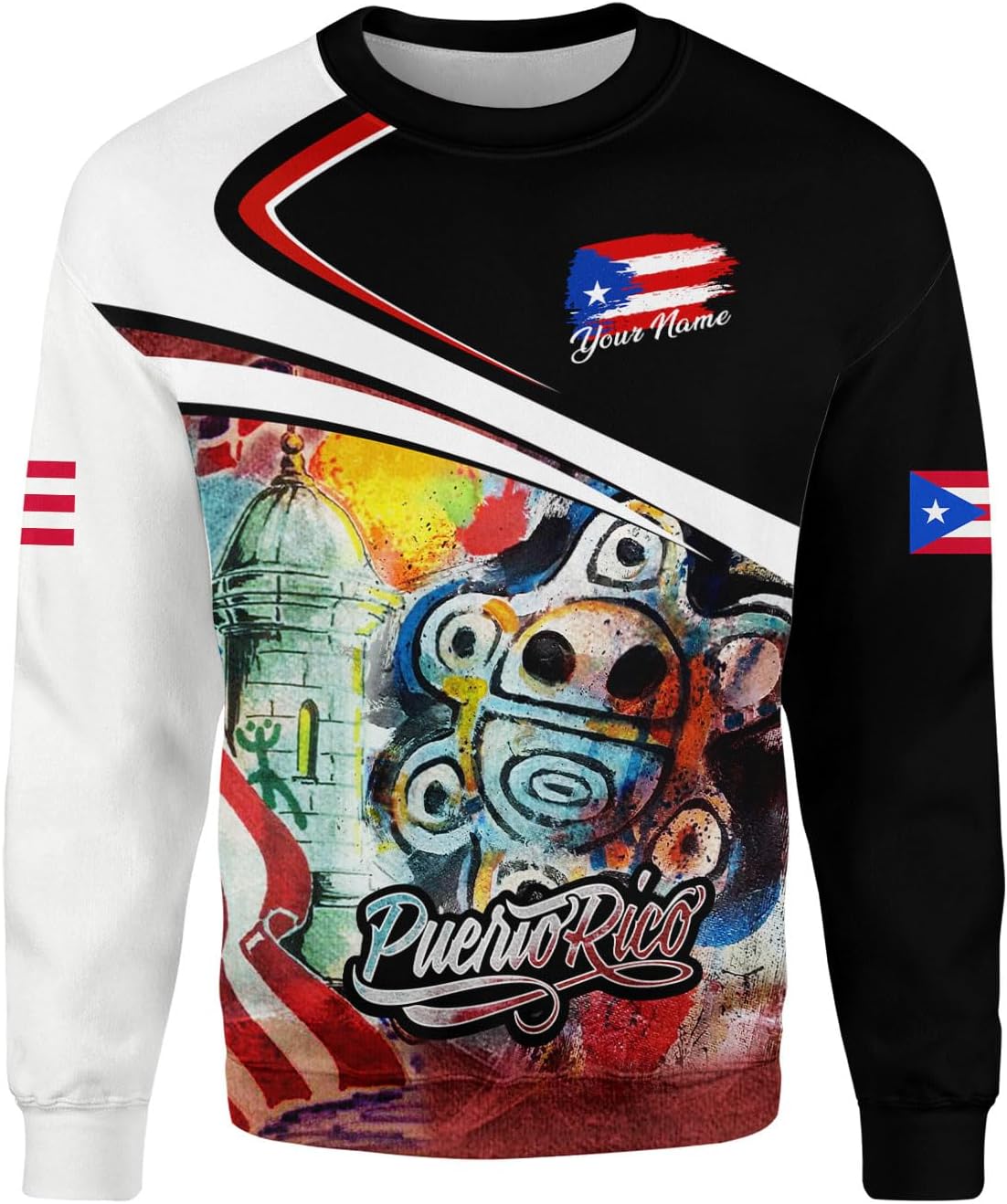 Suseaz Personalized Puerto Rico Shirts, Puerto Rican Pride Flag Tshirt Hoodie for Men and Women, Camisa Puerto Rico Shirt