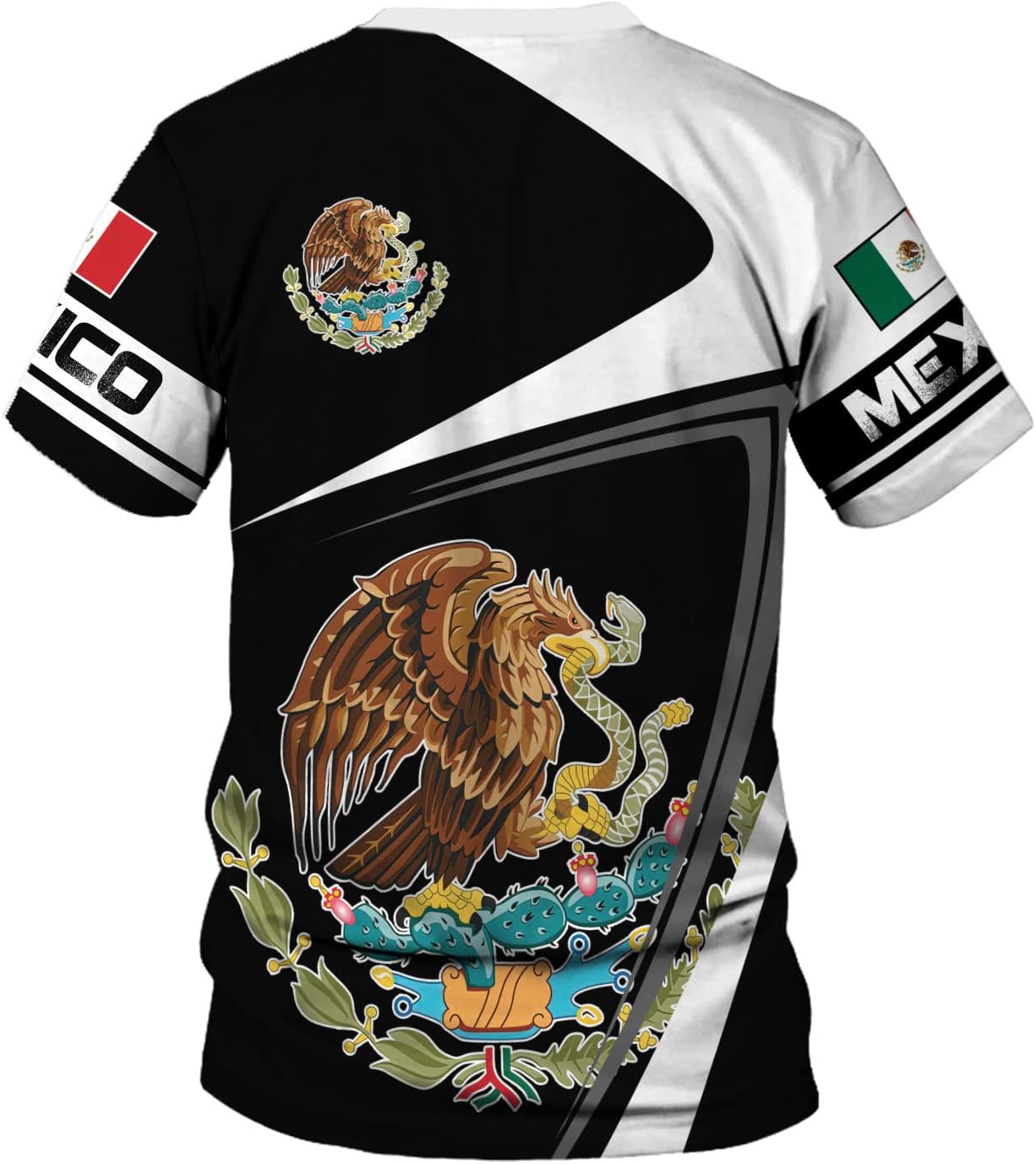 Mostefy Personalized Name Mexican Shirts for Men 3D Customized Mexico Shirts for Men, Mexico Shirts for Women Mexico Shirt (US, Alpha, Small, Regular, Regular, Multi 7)