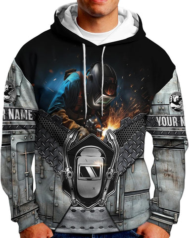 MAPrints Personalized Welder Hoodies, Welder 3D Hoodie Welding Shirt Hoodie, Tshirt, Zip Hoodie, Sweatshirt For Men Women