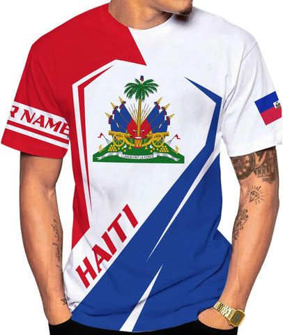 Personalized Haiti Shirt, Haitians Flag Pride Shirt, Haiti Shirts for Men & Women, Haitian Pride Tshirt, Haitian Flag Shirt