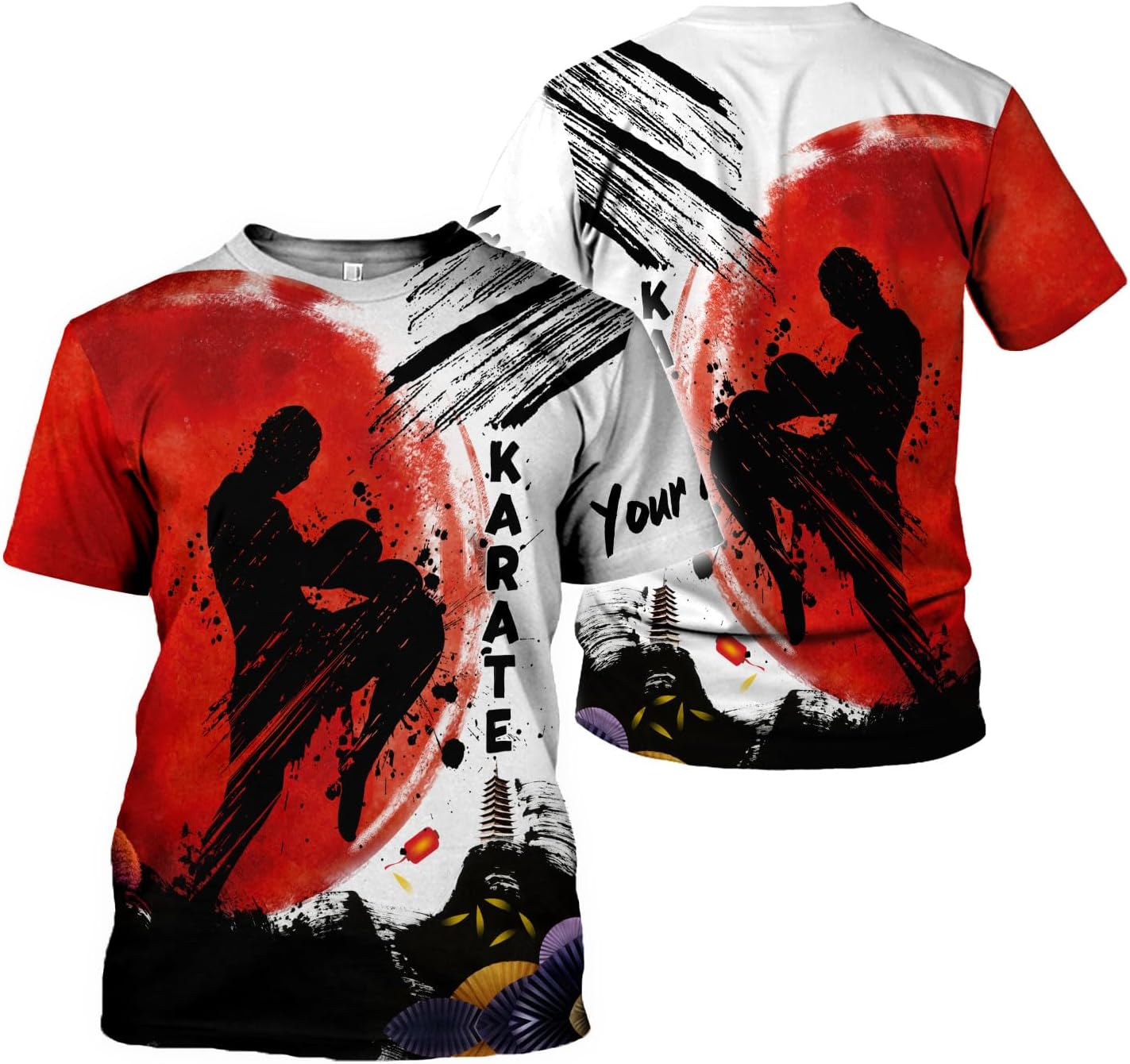 Riveprints Personalized Karate 3D Tshirt Cool Karate Gift for Boys Girls Karate Lovers T-Shirt Karate Shirts Uniform S-5XL