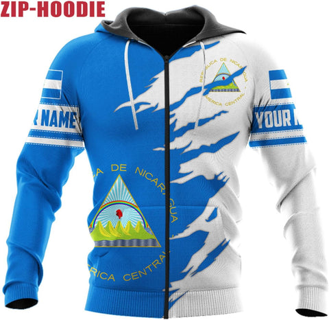 Vybonz Personalized Nicaragua Shirt 3D, Nicaragua Flag Shirts, Nicaraguan Camisas T-Shirt, Nicaragua Shirts for Men Women