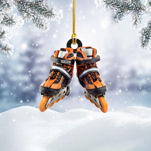 AOVL Custom Roller Skate Ornaments 2024 Roller Skate Christmas Ornament Roller Skate Ornaments for Christmas Tree Roller Skate Ornament Gift for Roller Skate Lovers Roller Skates Christmas (RS11)
