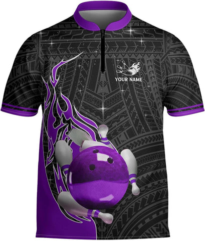 Pretyprints Personalized Name Bowling Baseball Jersey, Bowling Shirts for Men, Bowling Jerseys for Team, Bowling Shirts
