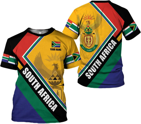 Suseaz Personalized South Africa 3D Shirt, African Pride T-Shirt Hoodie, South Africa African Flag National Clothing