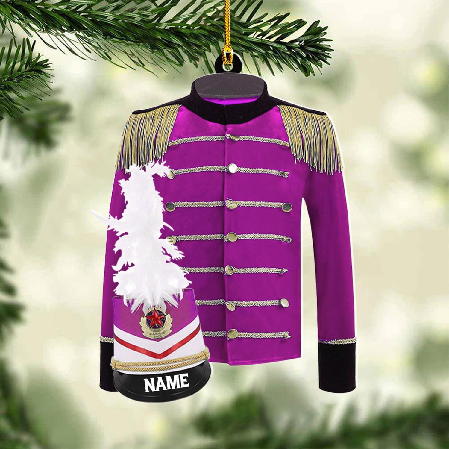 AOVL Custom Marching Band Ornament Music Ornament Marching Band Teacher Gifts Music Marching Band Gifts Band Director Gifts Music Ornament Marching Band Teacher Gifts Music (MB6)