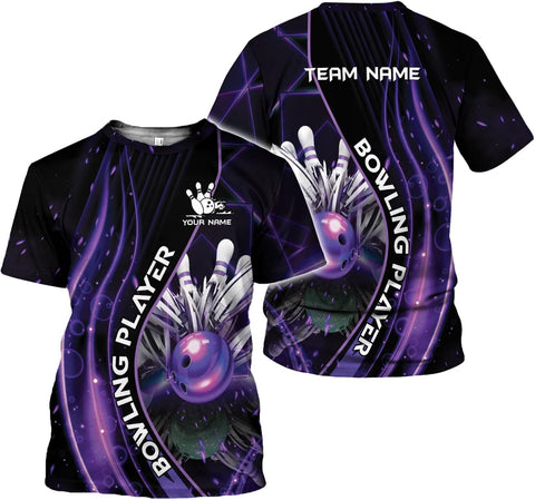 Mostprints Personalized Name Bowling Shirts for Men and Women 3D, Bowling Shirts for Team Bowling, Bowling Shirts Gift