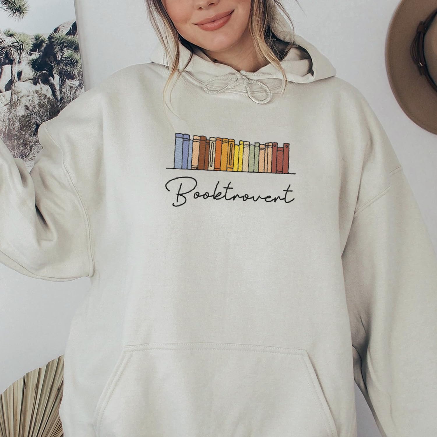 Personalized Embroidered Book Sweatshirts For Women, Book Lover Sweatshirt, Book Sweatshirt, Book Tshirts Women (Cotton, Book 4), Small-5X-Large