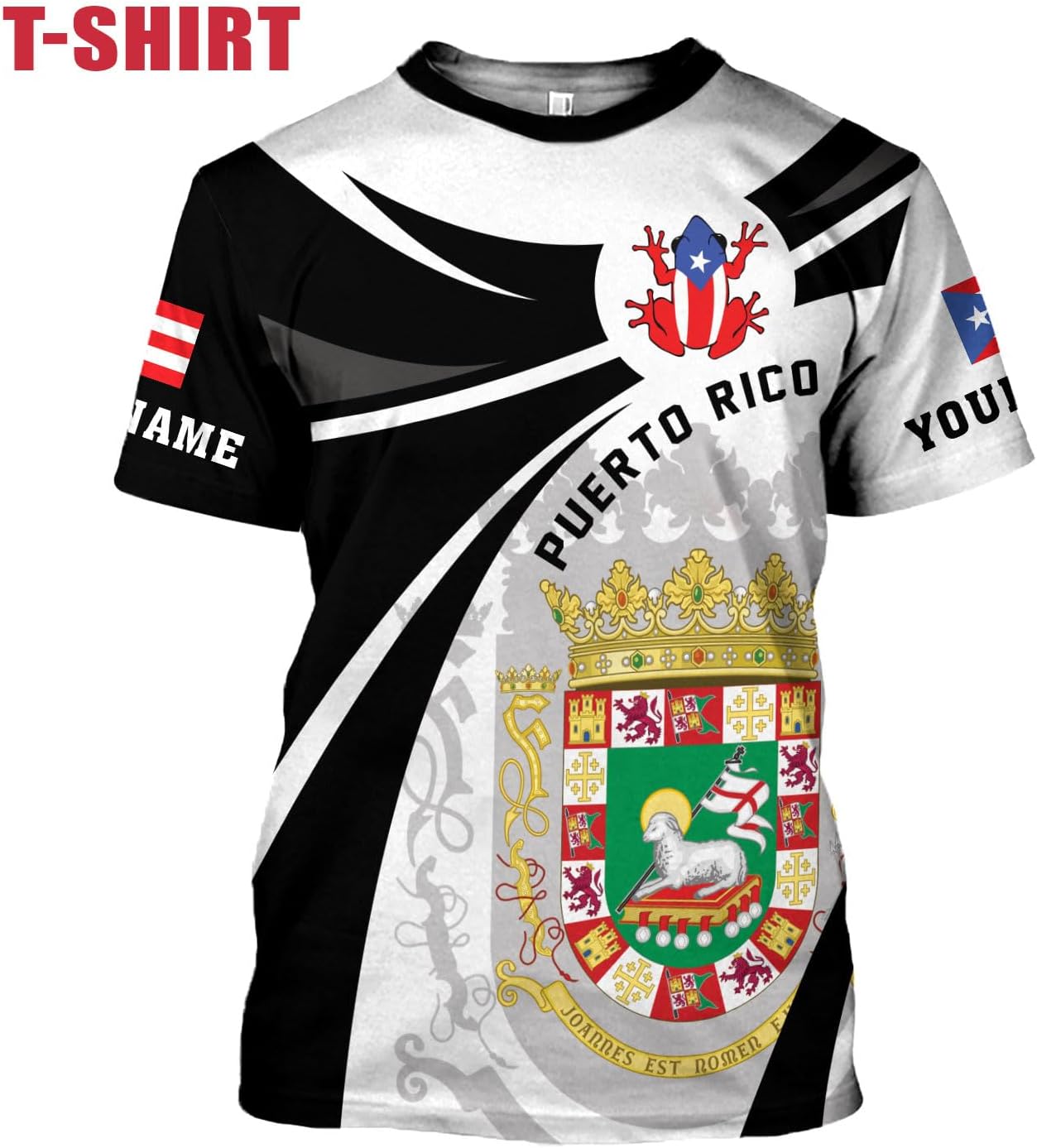 Mostefy Personalized Name Puerto Rico Shirt, Customized Puerto Rico Shirts for Men and Women, Puerto Rico Flag T-Shirt3