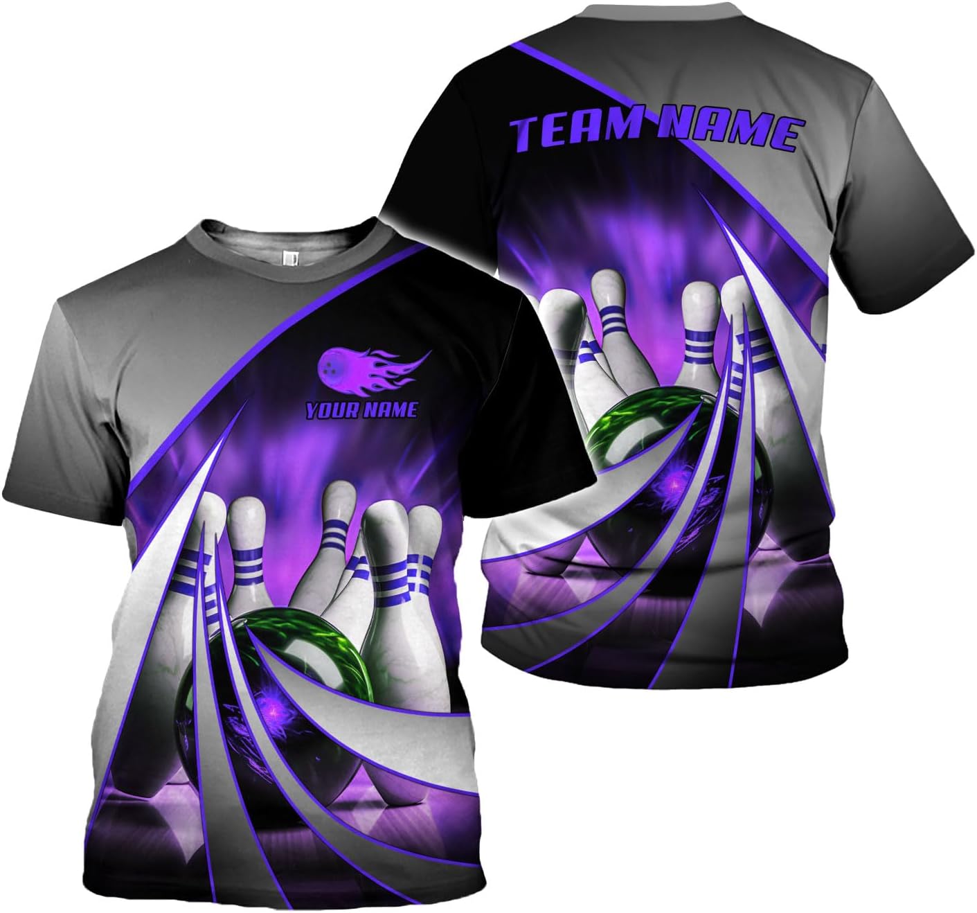 Rivelus Custom 3D Bowling Shirts Personalized for Men and Women - Unique Team Shirt & Gifts for Bowling Lovers