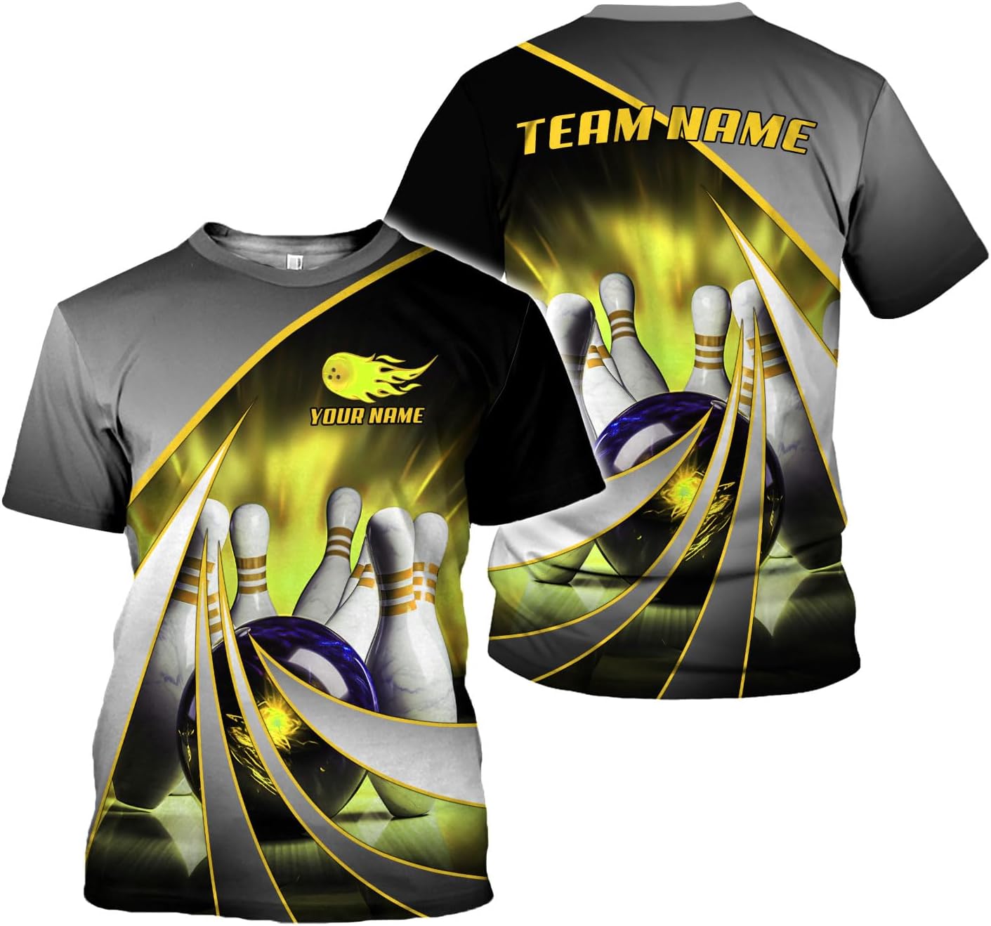 Rivelus Custom 3D Bowling Shirts Personalized for Men and Women - Unique Team Shirt & Gifts for Bowling Lovers