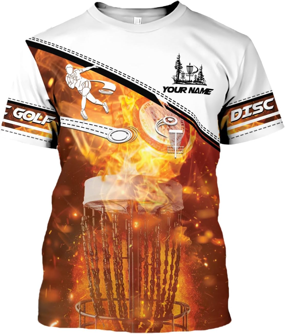 Personalized Disc Golf T-Shirt 3D All Over Printing S-5XL, Disc Golf Shirts for Men, Mens Disc Golf Tee Shirt