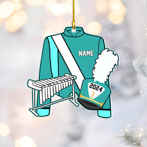 Pretyprints Marching Band Christmas Ornament Personalized Girl 2024 Custom Marching Band Gifts Band Director Gifts, Marching Band Gifts, Music Ornament Marching Band Teacher Gifts Music (Style 18)