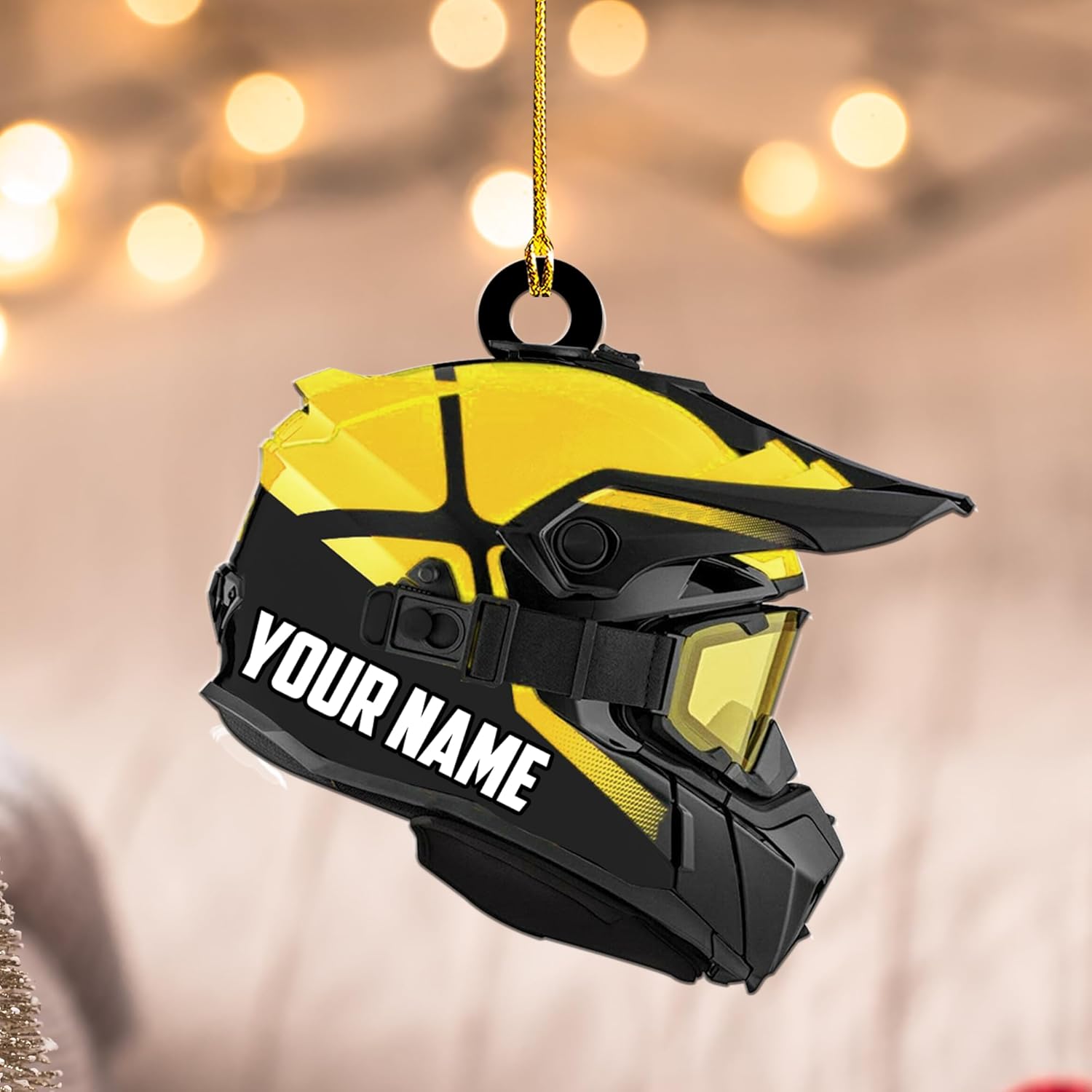 RoyalBro Personalized Snowmobile Ornament Snowmobile Gear Shoes Christmas Ornament for Snowmobile Lovers, Snowmobile Christmas Ornament Gift for Snowmobile Lovers (Style 5)