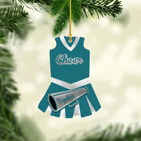 AOVL Personalized Cheerleader Ornaments Cheerleader Cheerleading Lovers Ornaments Cheerleading Ornament Gift for Cheerleader Christmas 2023 Cheer Cheerleader Ornaments Xmas (Cheer 9)