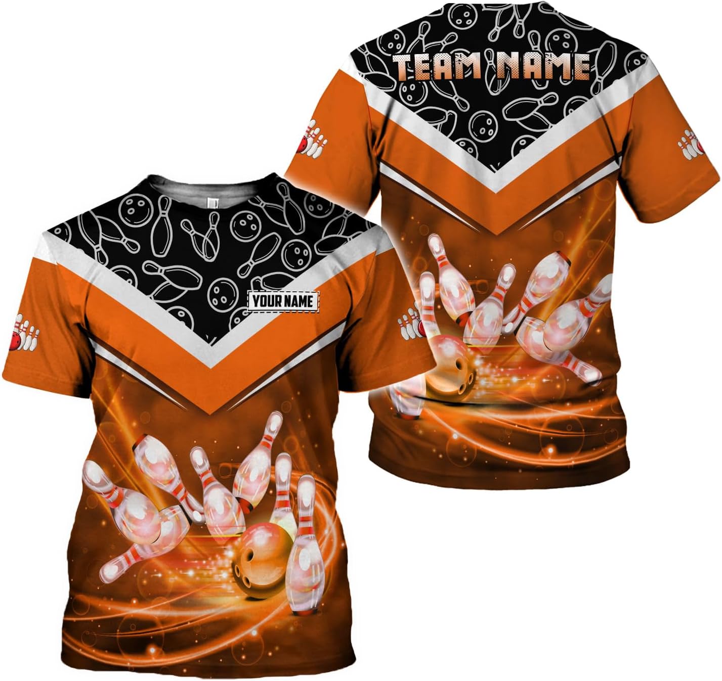 Rivelus Custom 3D Bowling Shirts Personalized for Men and Women - Unique Team Shirt & Gifts for Bowling Lovers