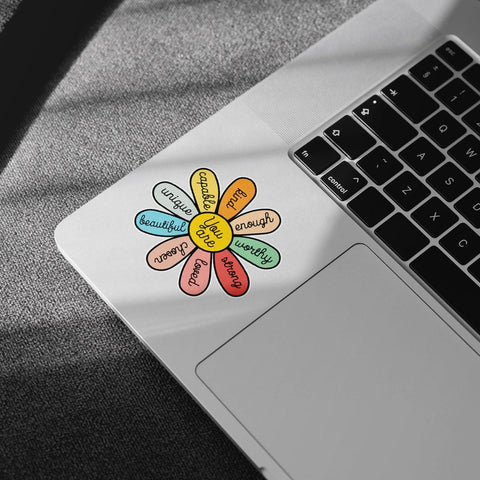 3Pcs You are Unique Enough Worthy Loved Bible Verse Jesus Christian Inspirational Quote You are Beautiful Worthy You are Enough Stickers Motivational Decal for Laptop Bottle Phone Car Hard Hat 3"