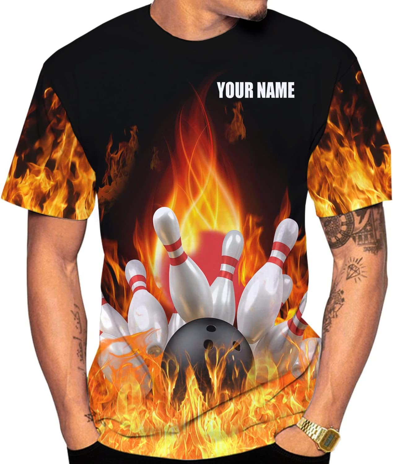 Mostprints Personalized Name Bowling Shirts for Men and Women 3D, Bowling Shirts for Team Bowling, Bowling Shirts Gift
