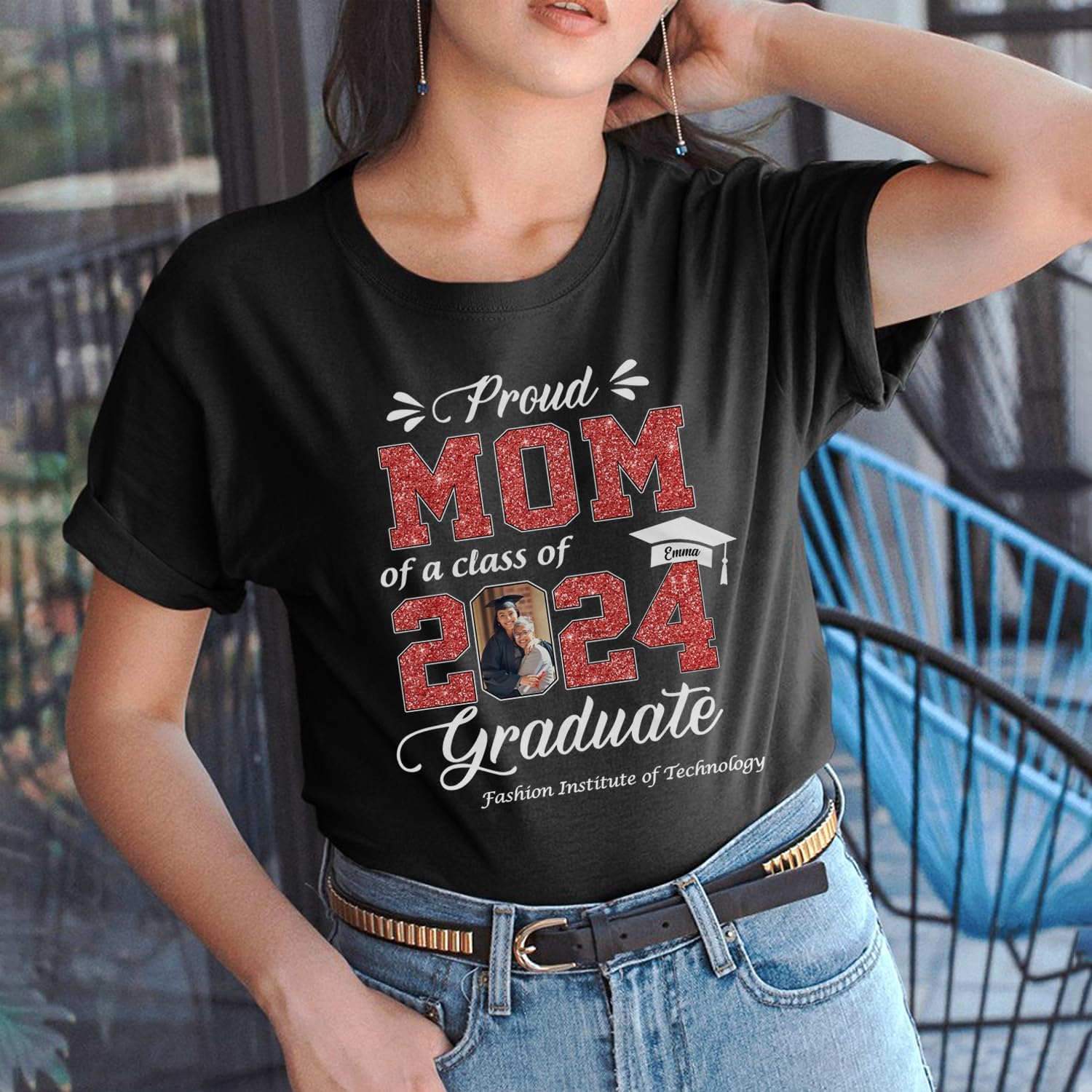 Personalized Graduation 2024 Shirt Proud Family of A Class of 2024 Graduate Class of 2024 Senior Class of 2024 Class of 2024