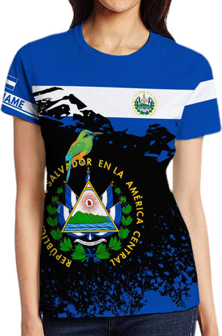 Custom Name El Salvador Shirt Personalized 3D Camisas De El Salvador Flag Shirts for Men Women Salvadoran Jersey Pride Gift