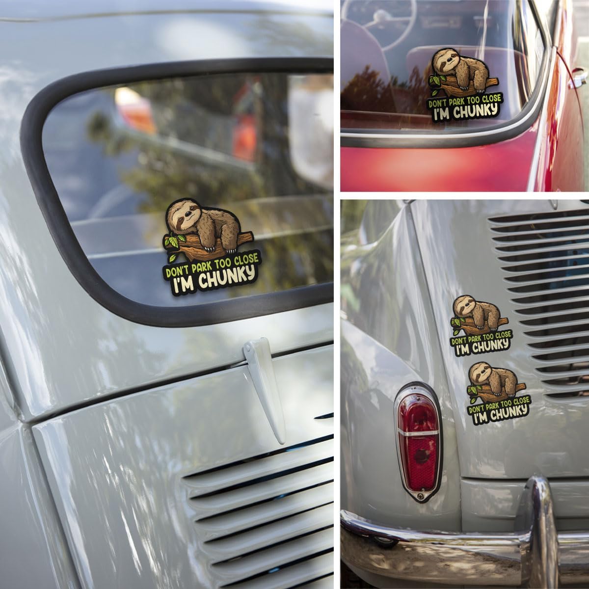 3 Pcs Don't Park Too Close I'm Chunky Sticker, Dont Park Too Close Im Chunky Car Sticker, Don't Park Too Close I'm Chunky Car Decal Funny Chunky Stickers for Car Truck Laptop Phone Helmet 5" (C3)