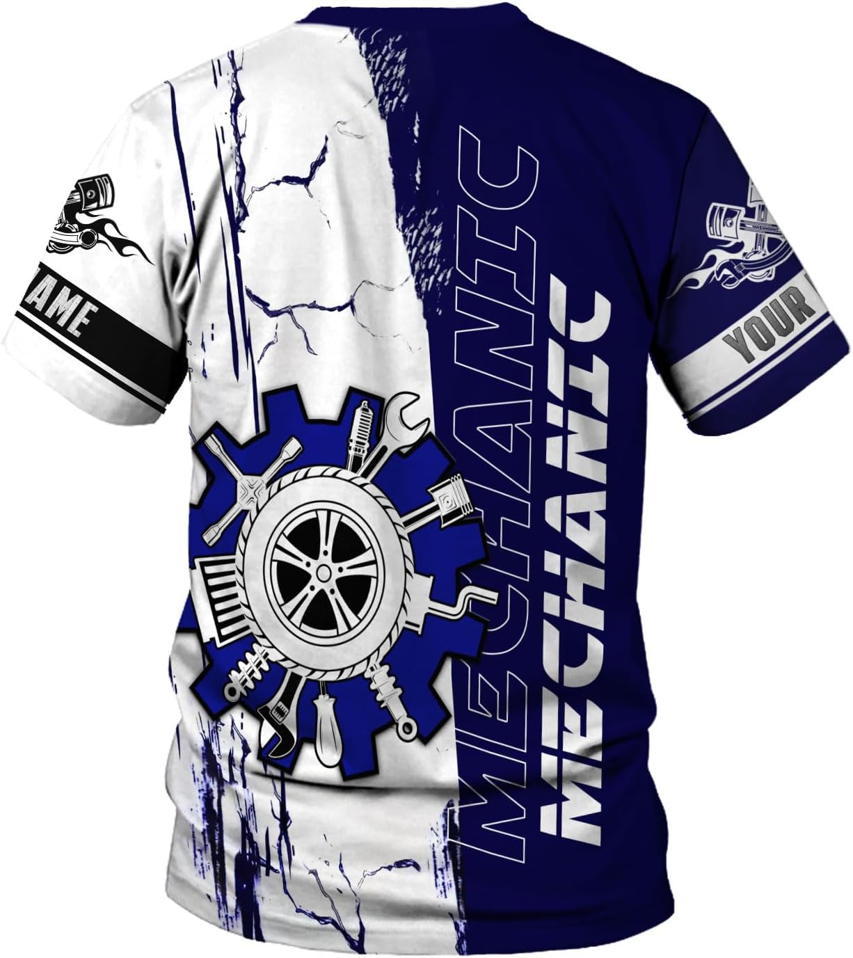 AOVL Personalized Mechanic Shirt 3D Mechanic Shirts Tool Box Mechanic for Men Women Mechanic Garage T-Shirt Mechanics S-5XL