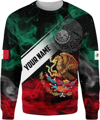 Personalized Name Mexican Shirts for Men, Customized Mexico Shirts for Men, Mexico Shirts for women Mexico Shirt Eagle Flag Mexican Eagle Unisex Shirt, Sweatshirt, Hoodie, Zip Hoodie AD666 Multicolor