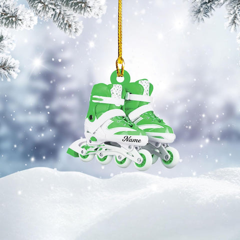AOVL Custom Roller Skate Ornaments 2024 Roller Skate Christmas Ornament Roller Skate Ornaments for Christmas Tree Roller Skate Ornament Gift for Roller Skate Lovers Roller Skates Christmas (RS7)