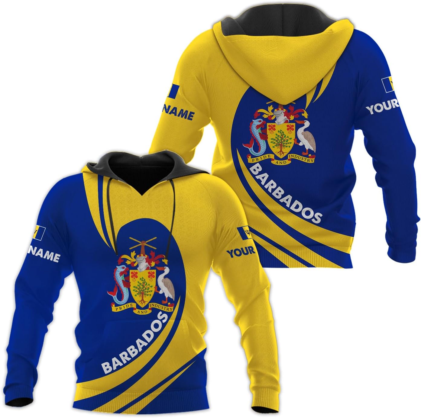 Parvii Personalized Barbados Shirts for Men & Women, Barbados Flag Shirt Barbados Tshirt, Barbados Shirt Barbados Souvenirs
