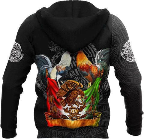 Mostprints Rooster 3D All Over Printed Shirts Unisex Hoodie, T Shirt, Zip Up Hoodie, Sweatshirt for Men AD1171 Multicolor