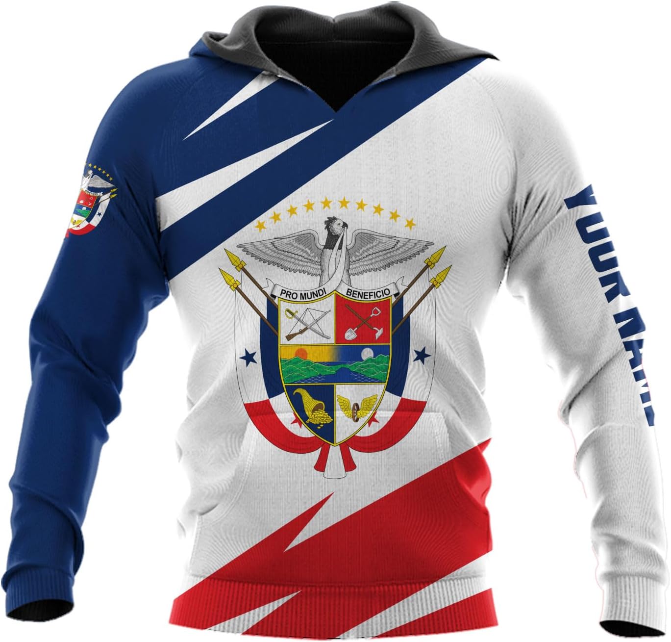 Custom Panama Shirts for Men 3D Panama Coat of Arms Shirts Panamanian Flag Pride Shirts Panama Hombres Camisa Men Women