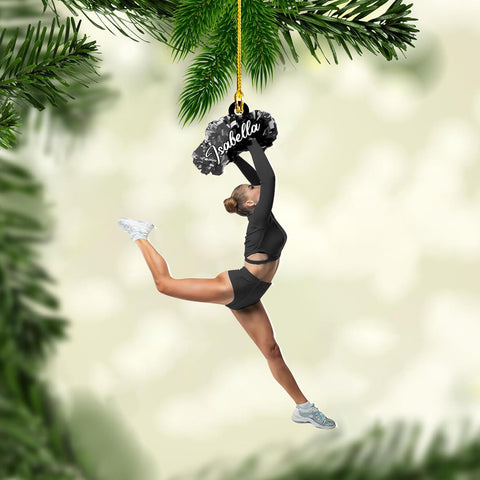 AOVL Personalized Cheerleader Ornaments Cheerleader Cheerleading Lovers Ornaments Cheerleading Ornament Gift for Cheerleader Christmas 2024 Cheer Cheerleader Ornaments Xmas (Cheer 14)
