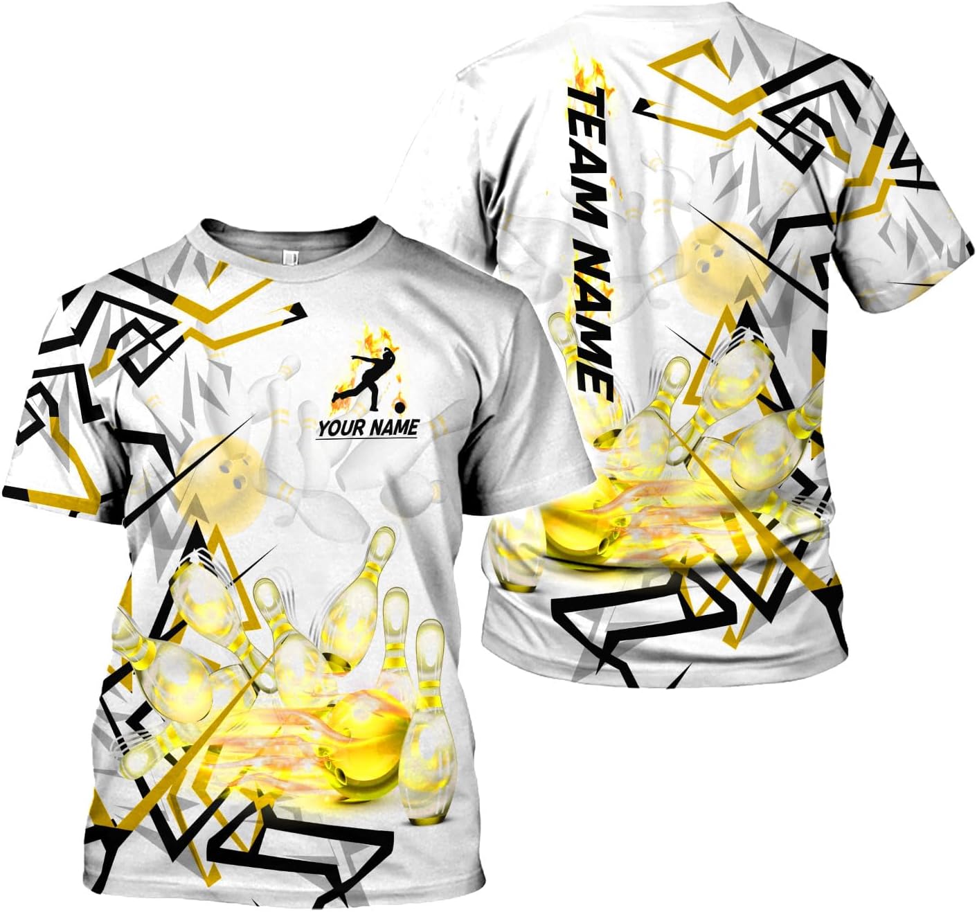 Rivelus Custom 3D Bowling Shirts Personalized for Men and Women - Unique Team Shirt & Gifts for Bowling Lovers