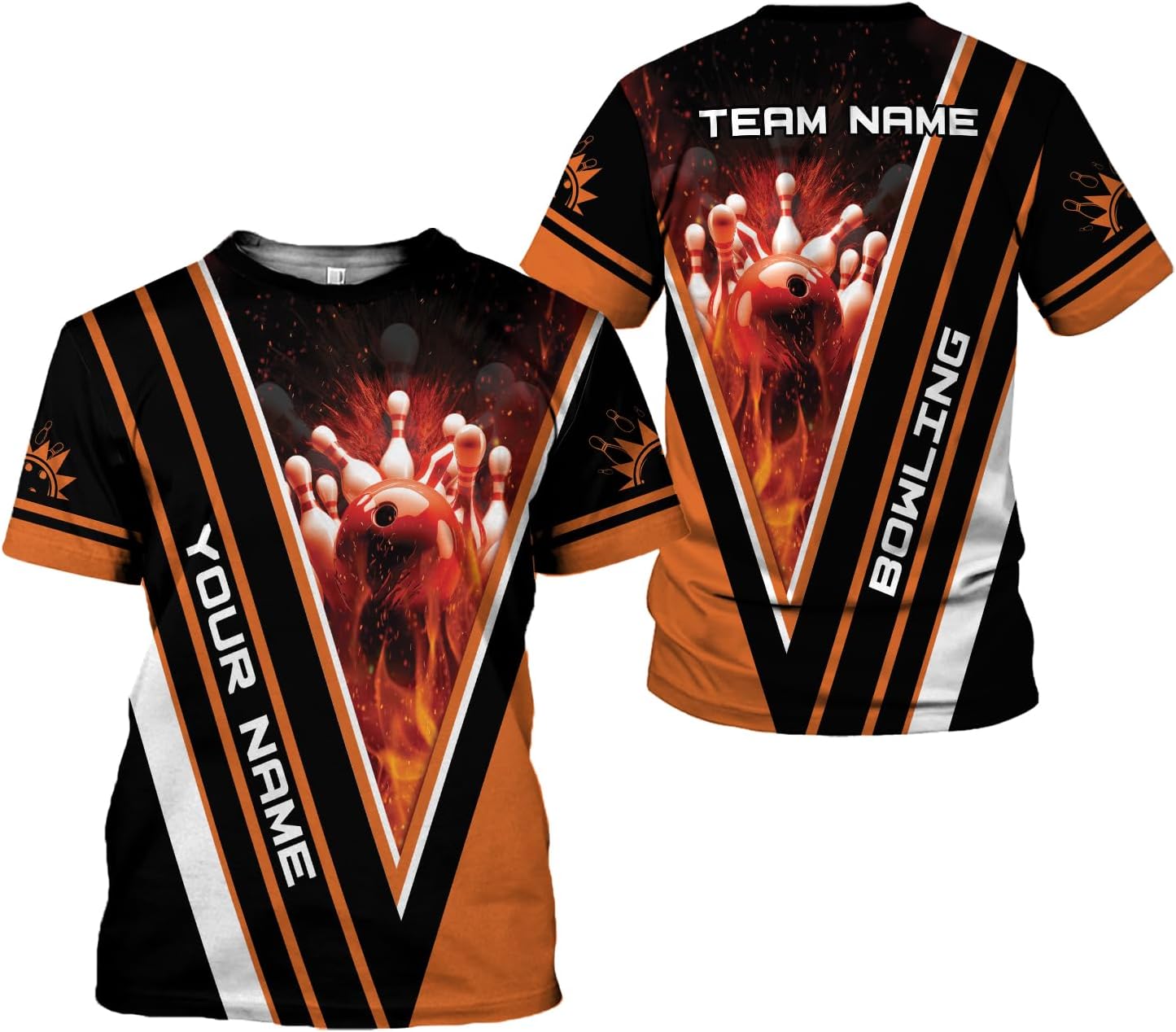 AOVL Custom Bowling Shirts for Men Bowling Shirts Bowling Shirts Unisex Bowling Jerseys for Men Custom Bowling Shirts for Men